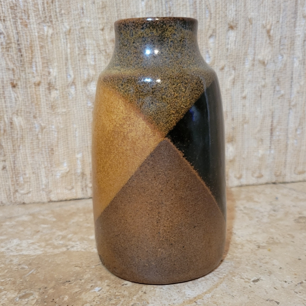 MCM Vase Pottery Craft Handcrafted Stoneware Compton California USA Vintage